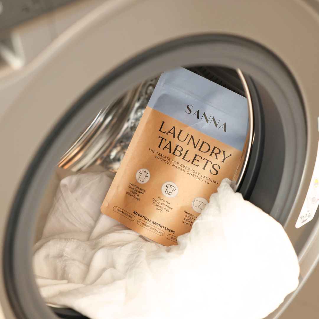 eco-friendly laundry detergent sheets alternative: first baby laundry detergent tablets in the UAE
