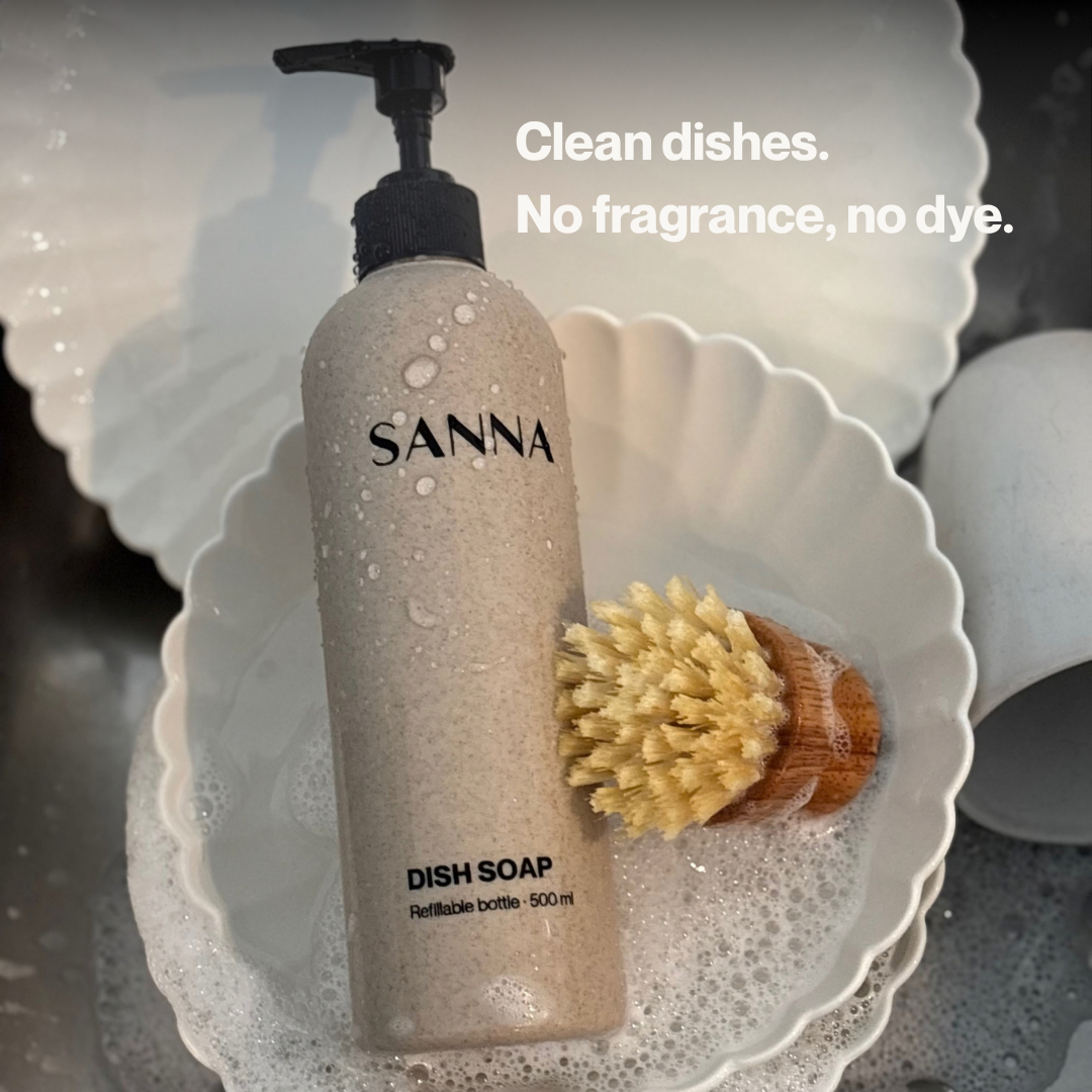 dish soap removes grease and grime