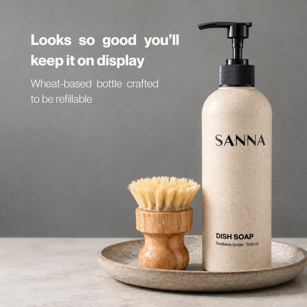 beautiful dish soap bottle aesthetic beige